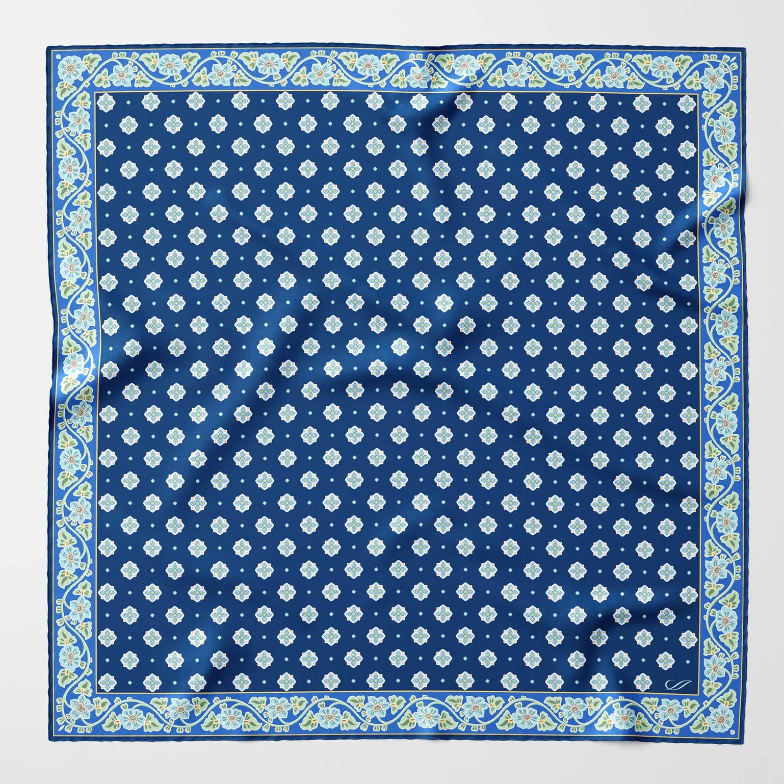 Ducati - Silk Neckerchief - Marine Blue