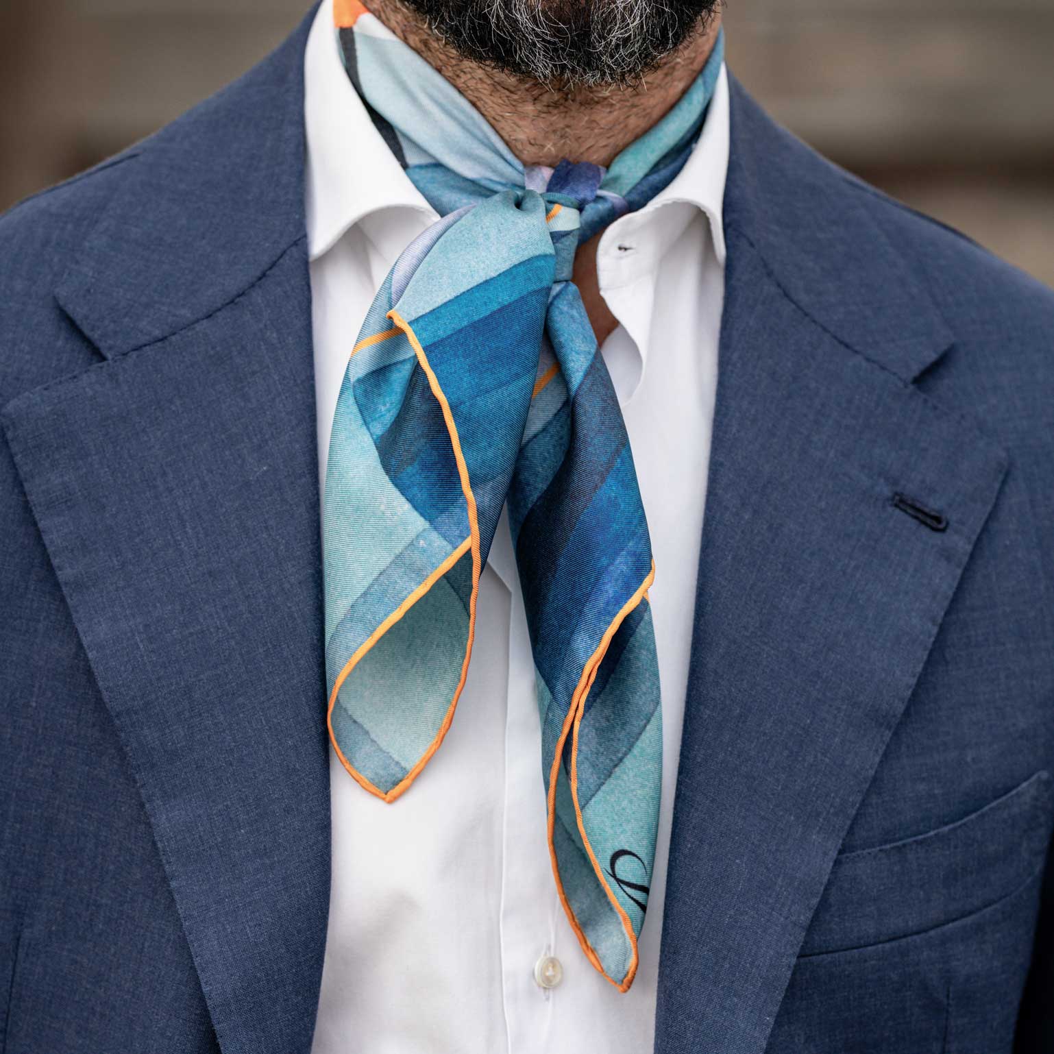 The Harbinger of Autumn - Silk Neckerchief