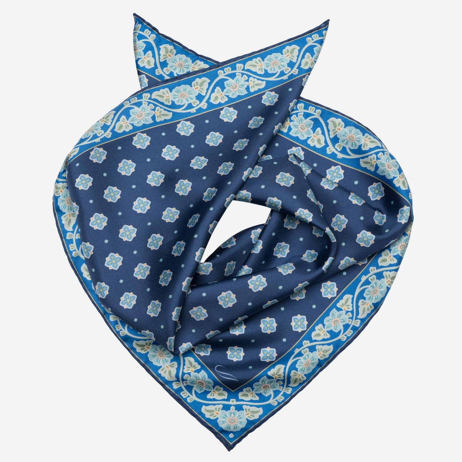 Ducati - Silk Neckerchief - Marine Blue