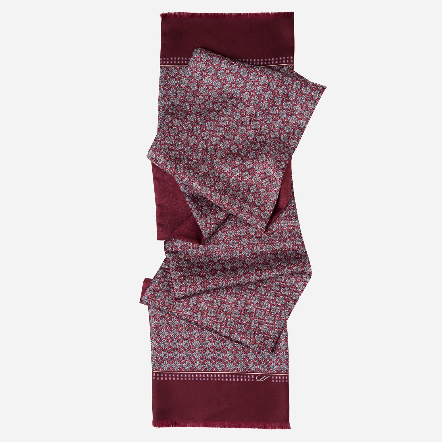 Palazzo - Reversible Silk Scarf - Claret Red