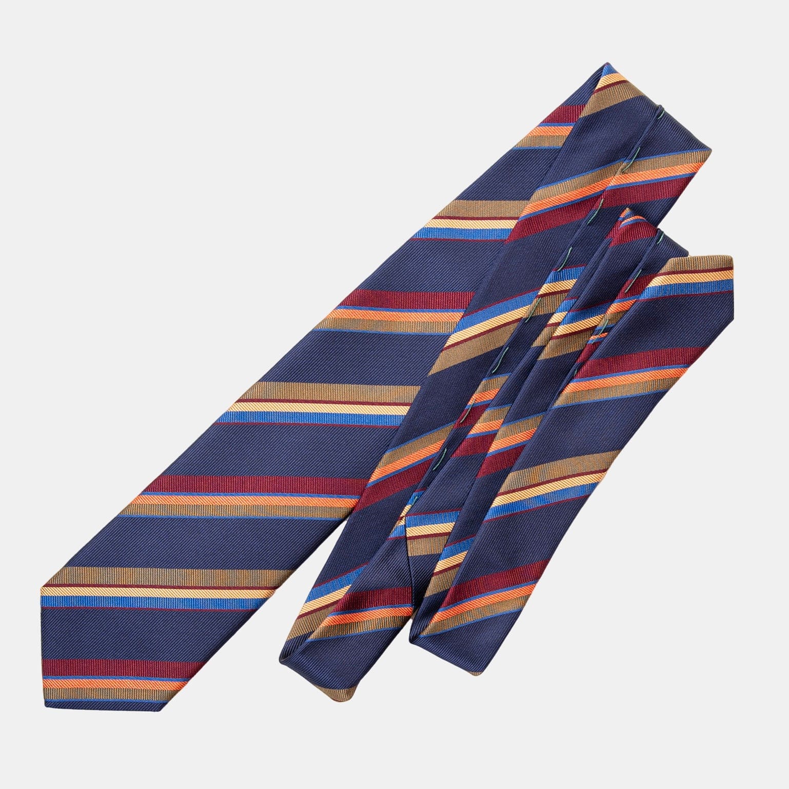 Battisti - Silk Jacquard Tie - Navy