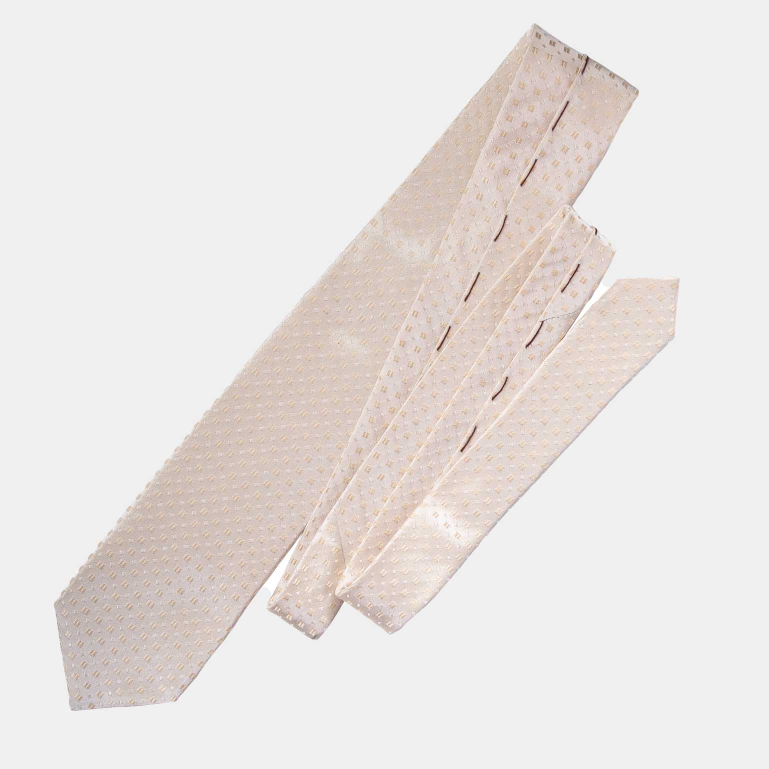 Barbera - Silk Jacquard Tie - Champagne