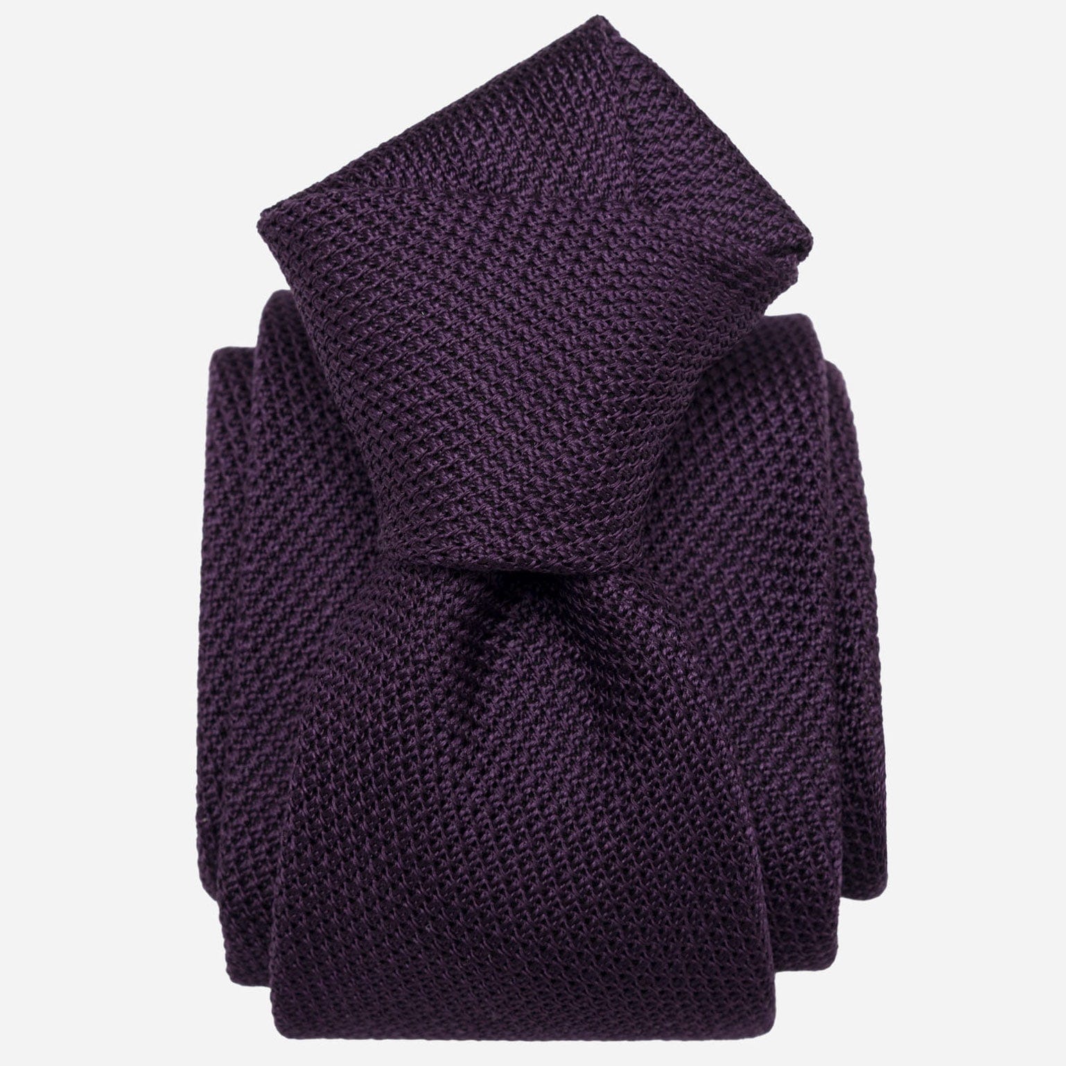 Plum - Silk Grenadine Tie