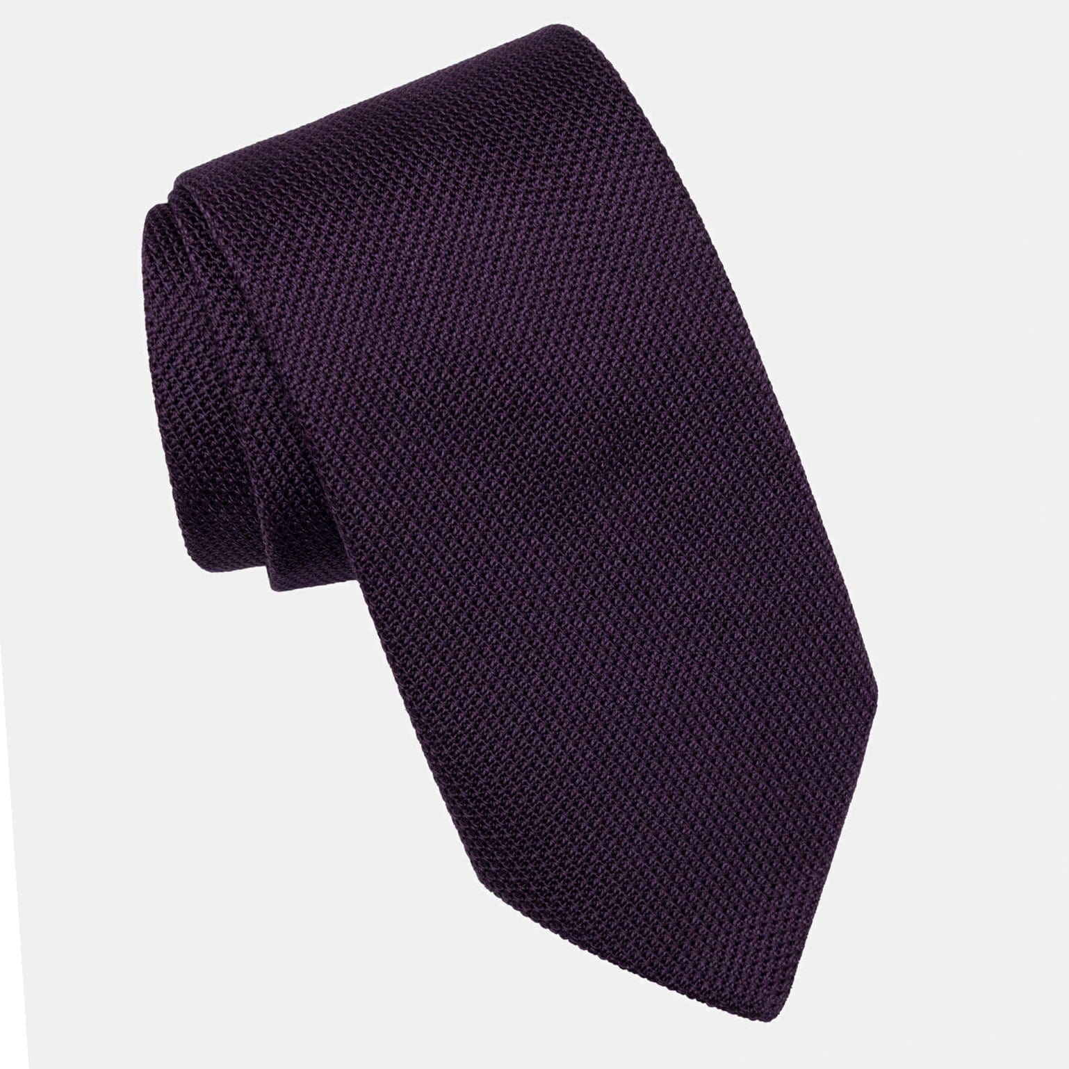 Plum - Silk Grenadine Tie