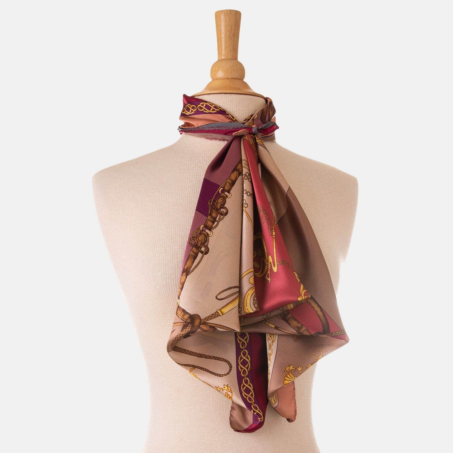 Gabriella - Silk Foulard - Rosewood