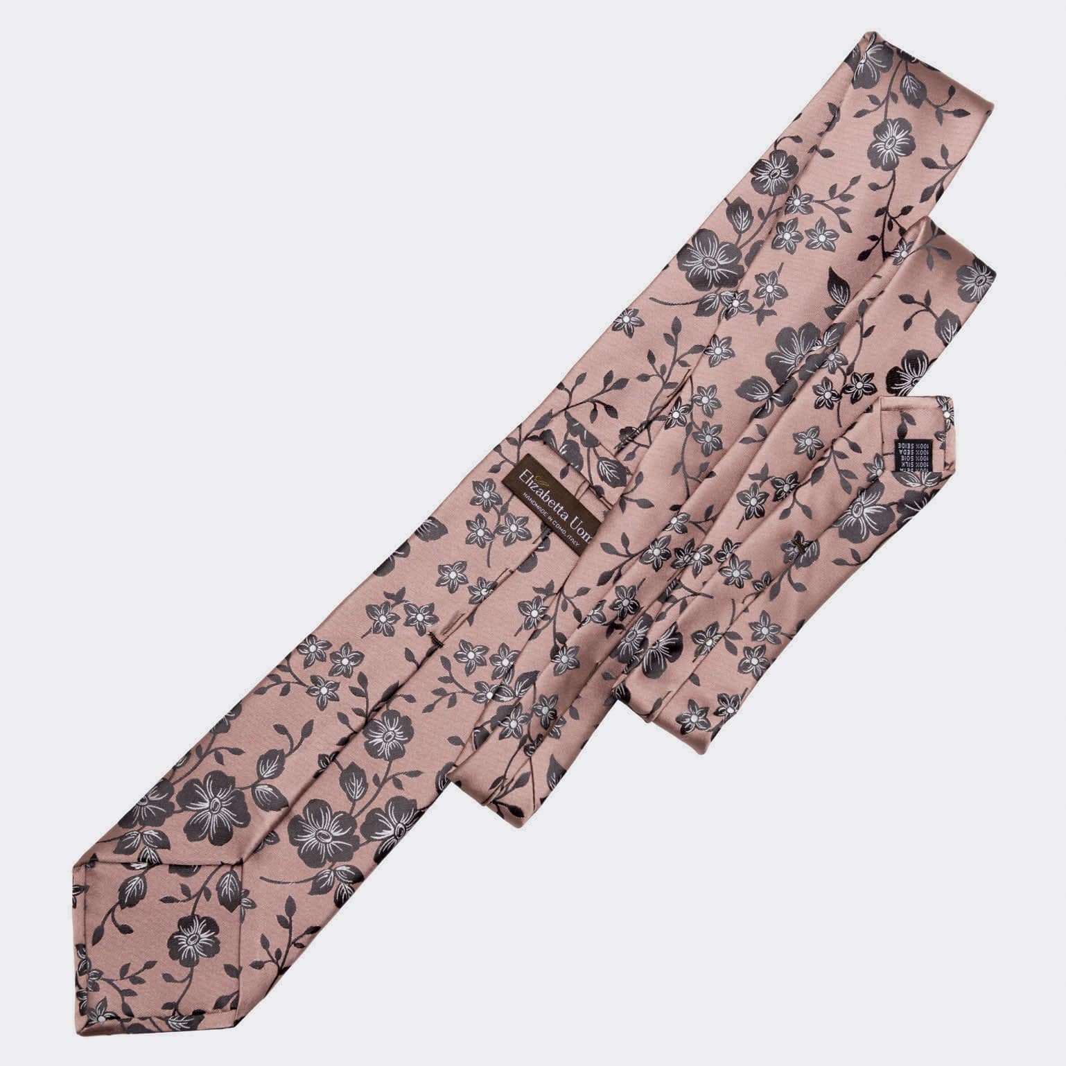 Silvio - Silk Jacquard Tie - Dusty Rose