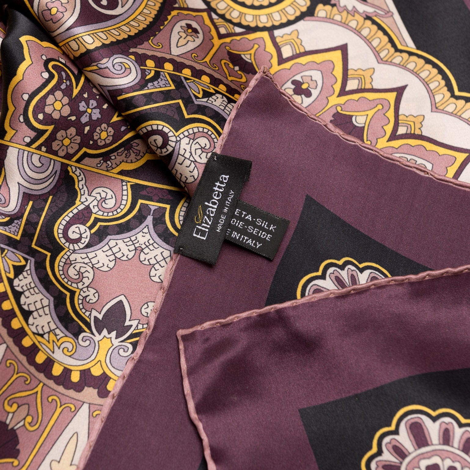 Malta - Silk Foulard - Plum