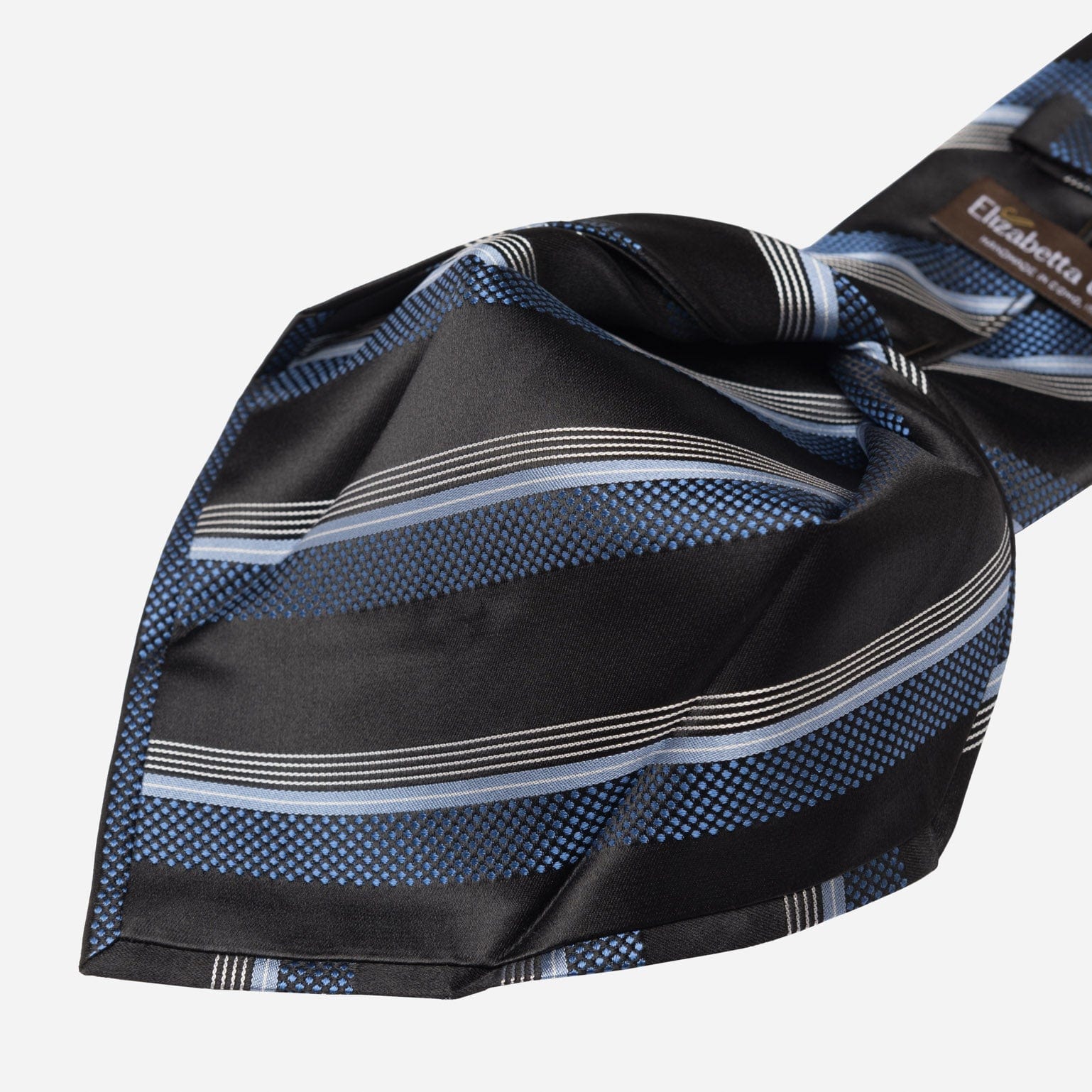 Corso - Silk Jacquard Tie - Black & Blue