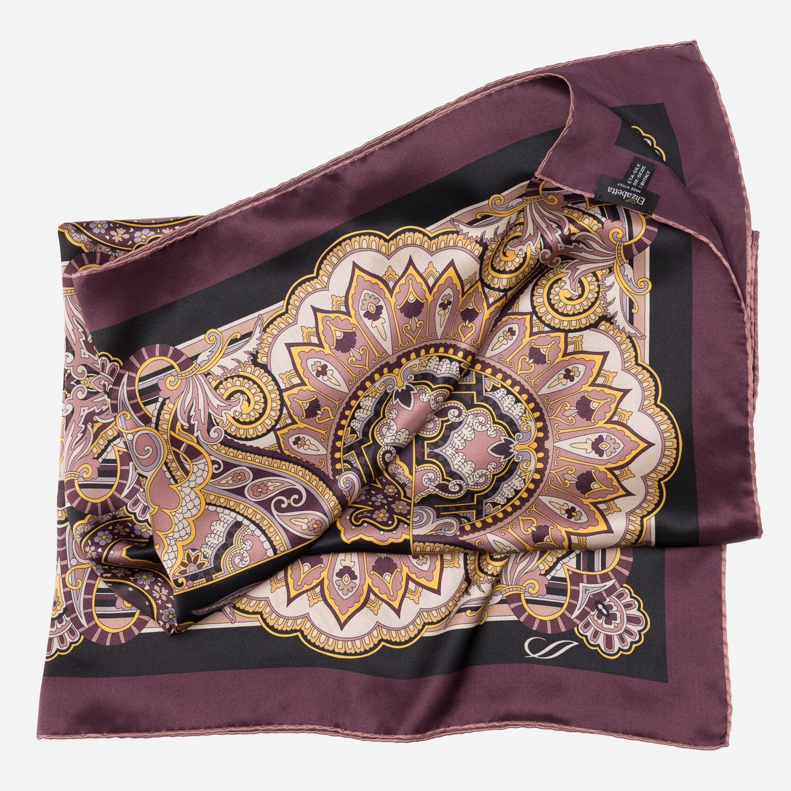 Malta - Silk Foulard - Plum