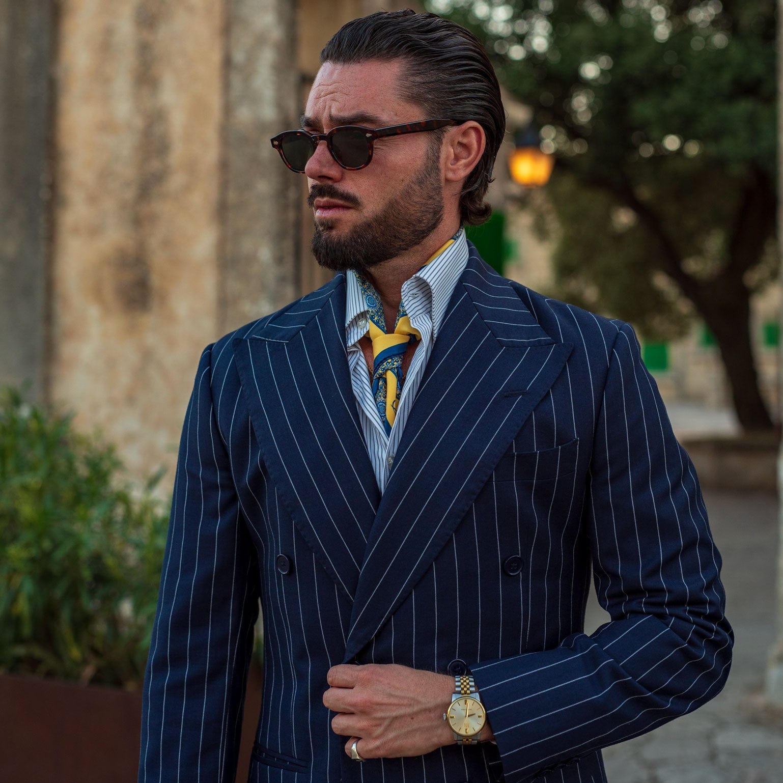Lucca - Silk Neckerchief - Yellow