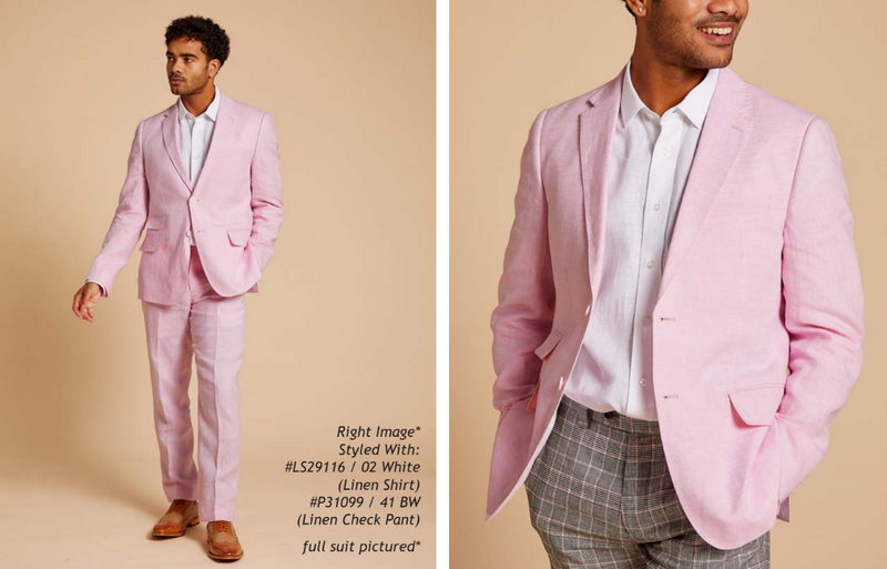 Inserch "Citris" linen blazer (Pink)