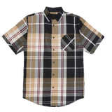 Veno Plaid Shirt (Black/Khaki) 845