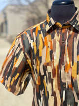 Inserch Linen Premium Shirt (Brown/Black/Tan)