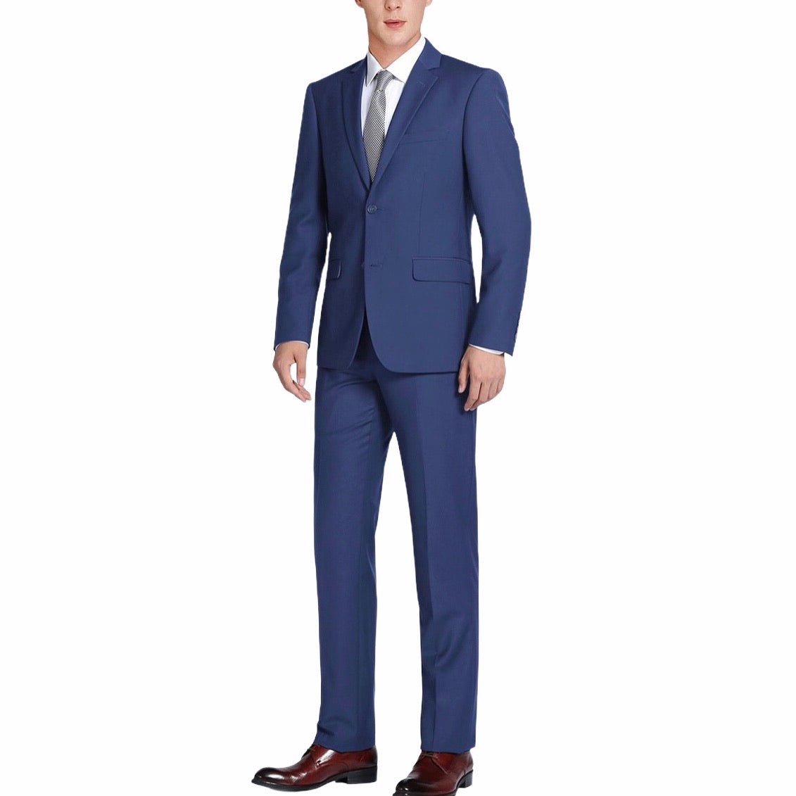 Modern Tailored Fit Suit (Navy) 201-19