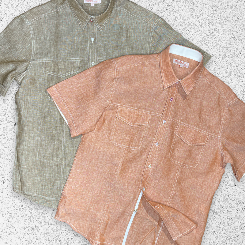 Inserch Linen Premium "stitched" Shirt (Summer Brown)
