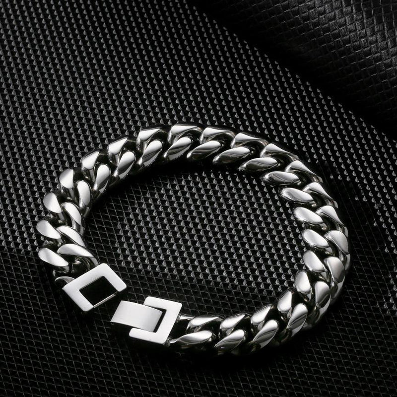 KALIKO cuban link "Delray" bracelet (silver) 12mm