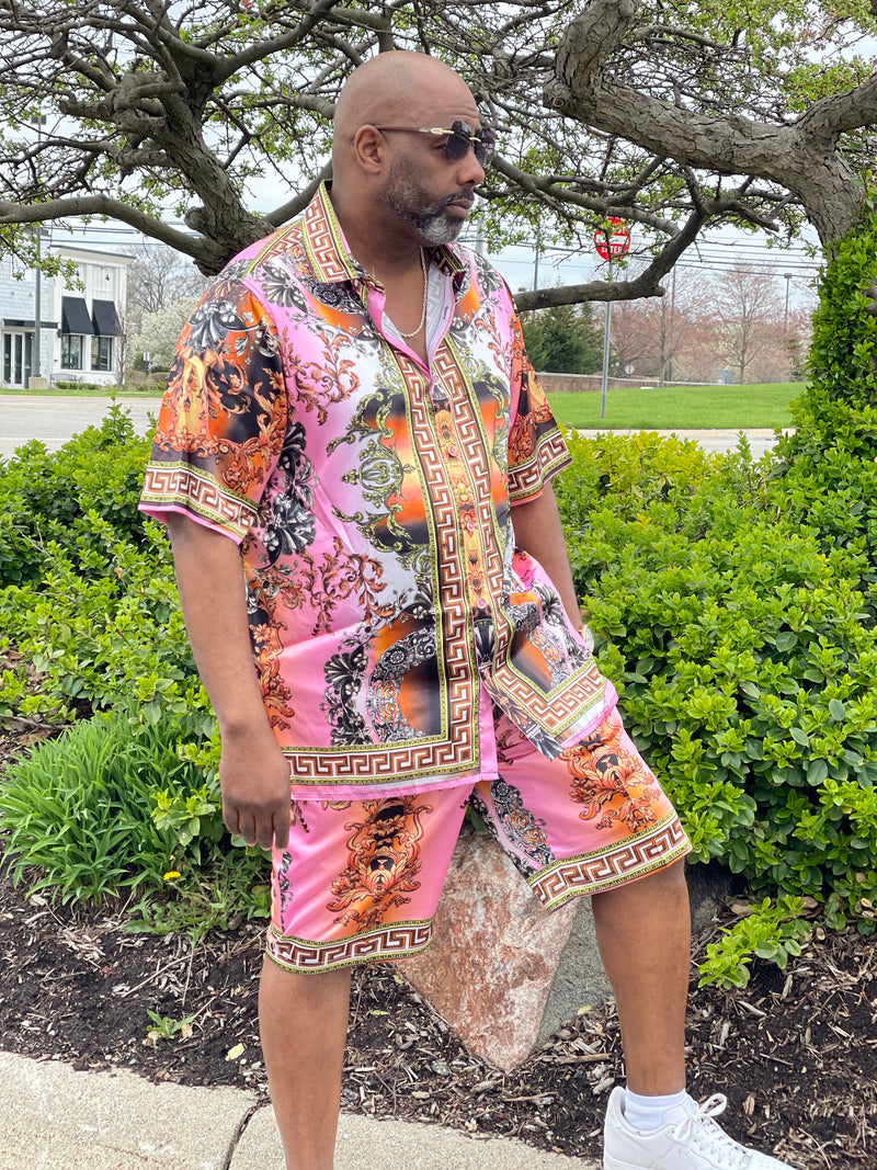 Mens pink shorts fashion deals