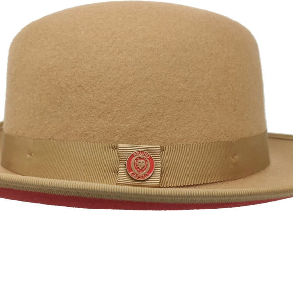 Bruno Capelo Red Bottom Hat "keenan" (Acorn/Red)