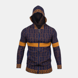 Prestige Full Zip "Downtown" Sweater (Navy/Gold) 482