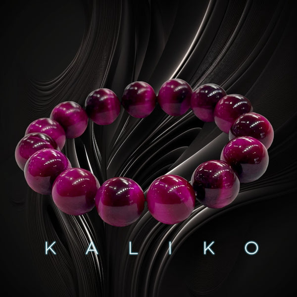 KALIKO mens "Eclipse" bracelet (Dark Pink)