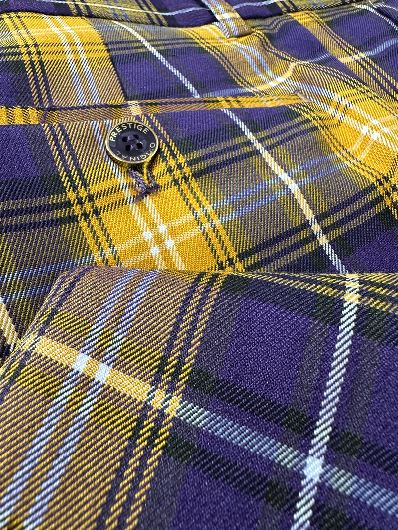 Purple and online yellow plaid pants