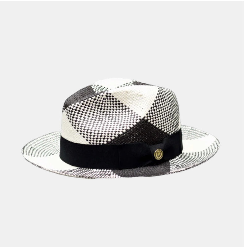 Bruno Straw Hat "Cubano" (Black/White)