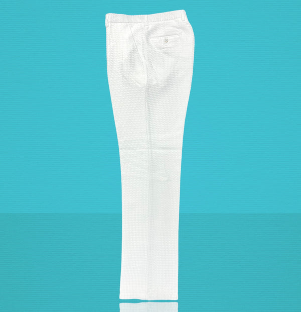 Prestige Plaid Pant (Pure White) White-4