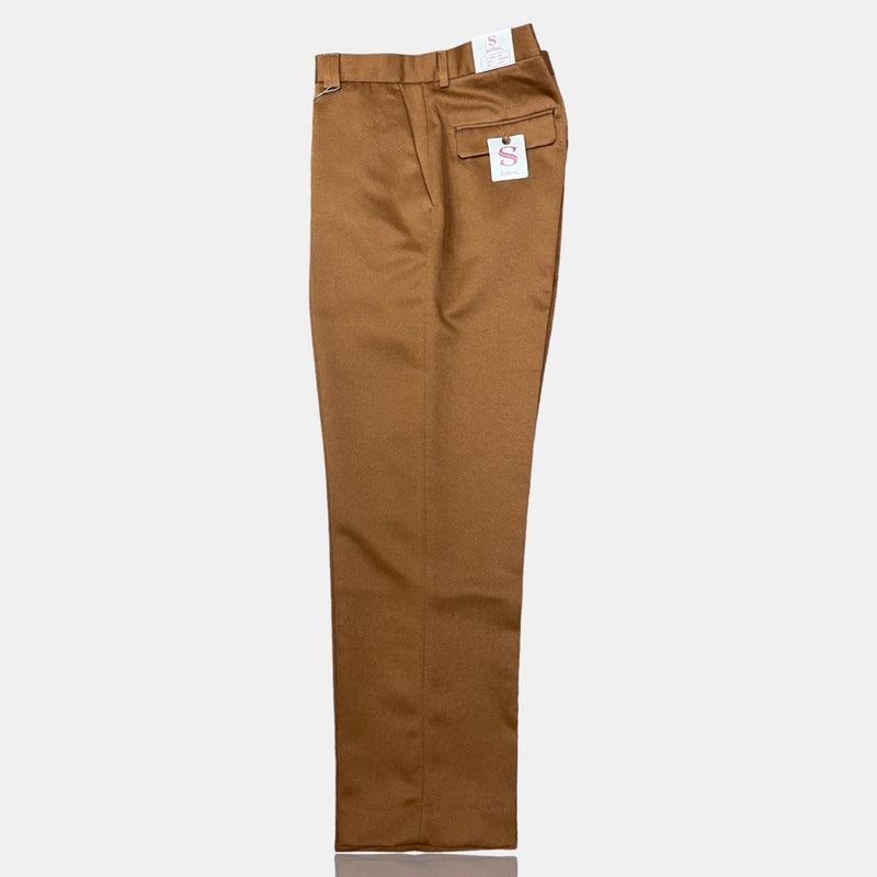 Dress pant no pleat (Brown) Silversilk Co.
