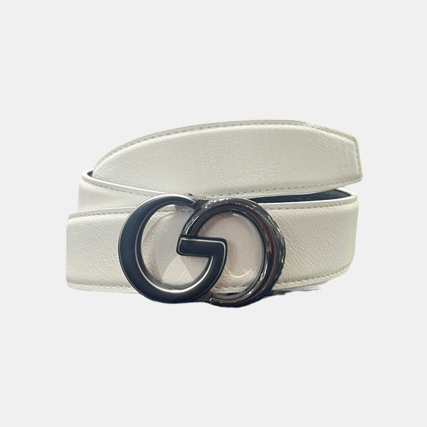 Designer fashion belt (White) Gtone