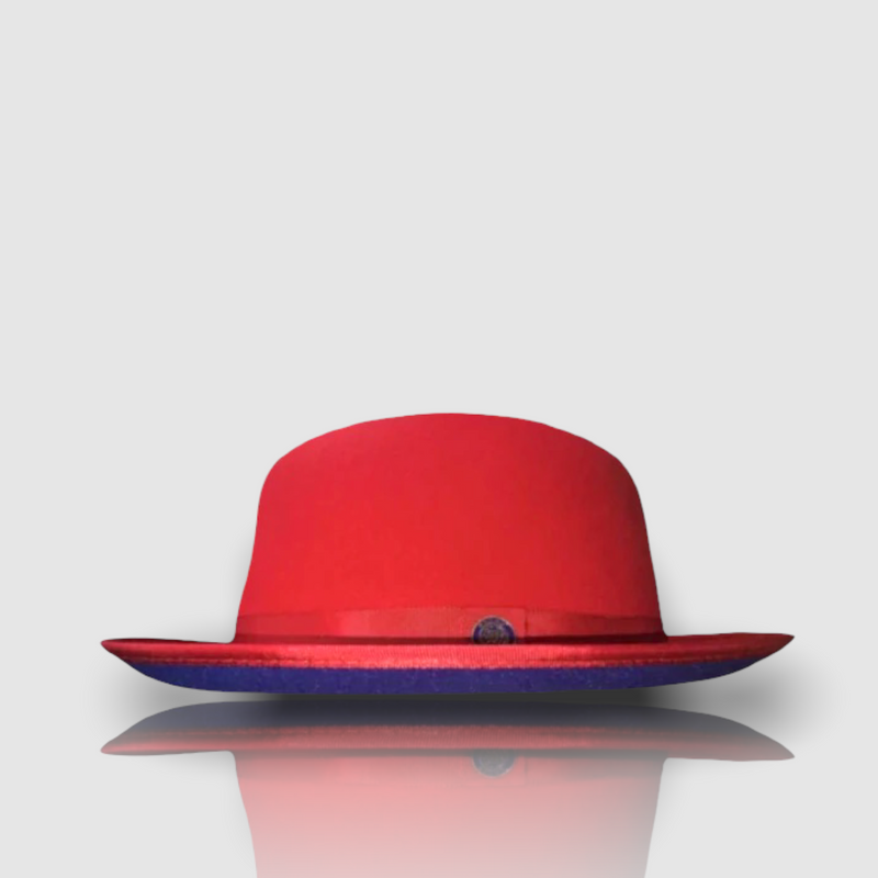 Bruno Capelo Red Bottom Hat "keenan" (Red/Royal)