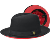 Bruno Capelo Red Bottom Hat "keenan" (Black/Red)