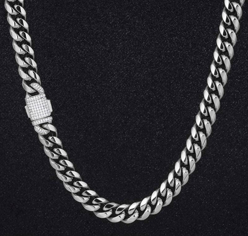 KALIKO cuban link "Savannah" chain (silver) 12mm