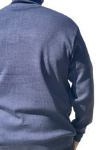 Inserch "Gianni" Quarter Zip Sweater (Navy/Black/White)