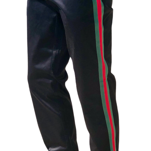 Prestige "Designer" Cotton Jean Pant (Black/Red/Green)