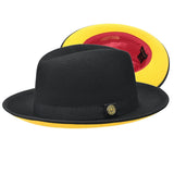 Bruno Capelo Red Bottom Hat "keenan" (Black/Gold)