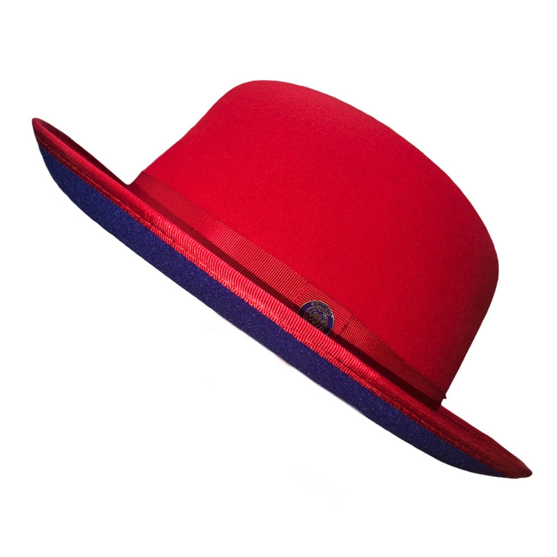 Bruno Capelo Red Bottom Hat "keenan" (Red/Royal)