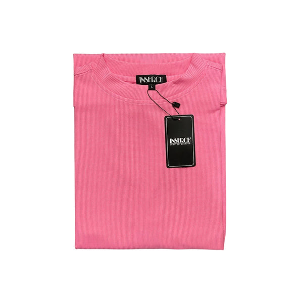 Inserch short sleeve mock (Pink)