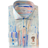 Cigar Couture "Sunset" Shirt (Aqua) M1268