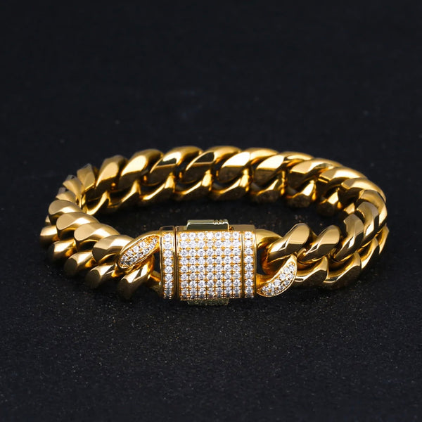 KALIKO cuban link "Savannah" bracelet (gold) 12mm