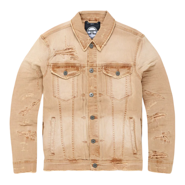 Peach denim hotsell jacket mens