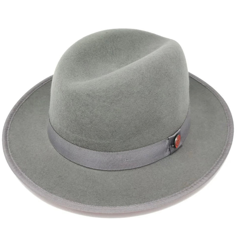 Bruno Capelo Red Bottom Hat "keenan" (Steel Gray/Red)
