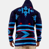 Azteka Cardigan Sweater 3/4 Length (Navy) OIM
