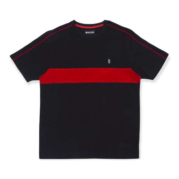 Makobi "drifter" Biker T-shirt (Black/Red)