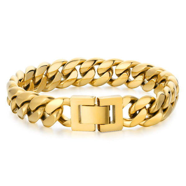 KALIKO cuban link "Delray" bracelet (gold) 12mm