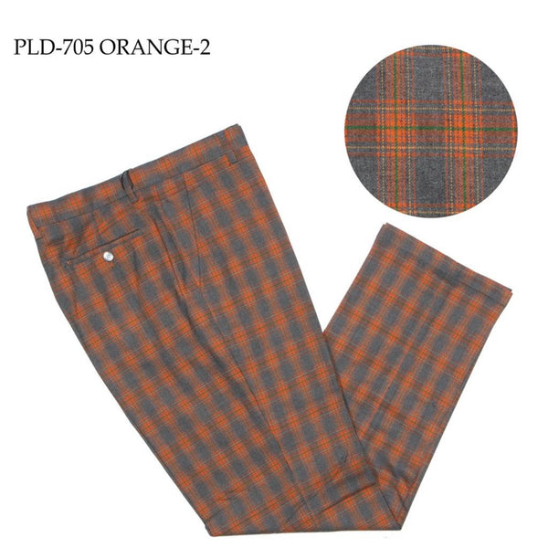 Prestige Plaid Pant (Rust/Gray/Orange) Orange-2